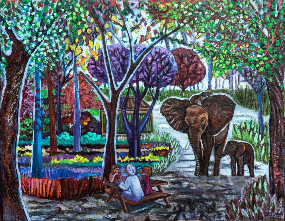 Giza Zoo with Elephants