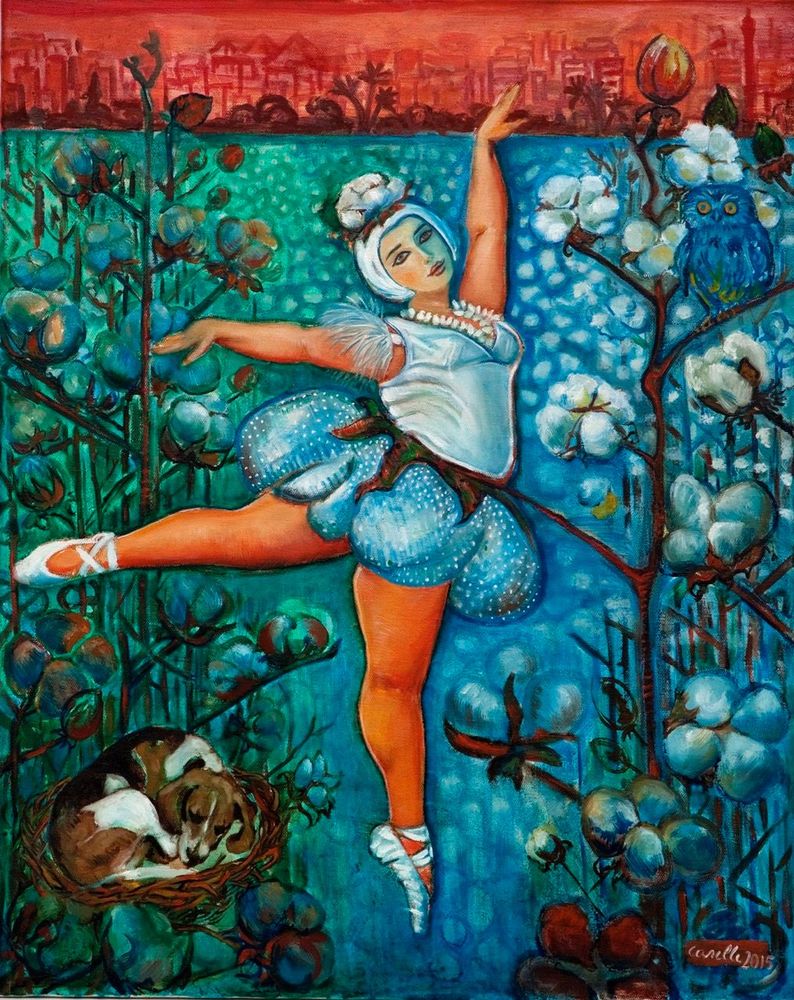 Ballet Dancer with Beagle III