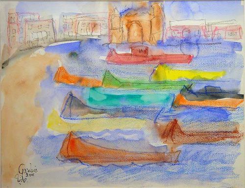 Boats by the East Port, Alexandria
